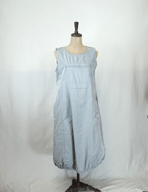 NWT Sassy #63113 Grey Sleeveless Midi Balloon Dress Parachute LG #0226